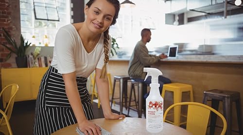 Bussit Clean Food Surface Sanitizer & Cleaner, Kills 99.9% of Kitchen Bacteria, Quart (6 Pack) - size: 32 Fl Oz (Pack of 6)