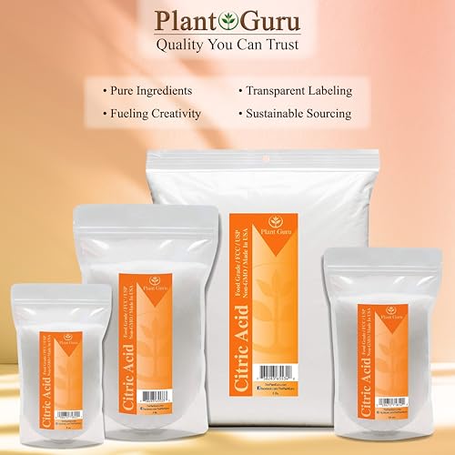Citric Acid Powder 5 lbs. Bulk 100% Pure Food Grade, Kosher, Non-GMO, for Cooking, Baking, Cleaning, Bath Bomb and Soap Making. - size: 80 Ounce / 5 Pound