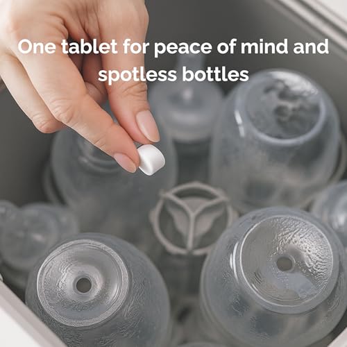 120Pcs Detergent Soap Tablets for Baby Bottle Washer- Compatible with all Baby Bottle Washers, Baby Brezza, Momcozy & GROWNSY - Effective Cleaning with Safe Highly Concentrated Formula