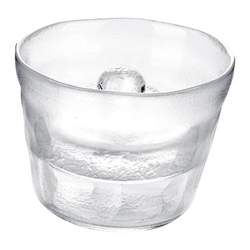 Glass Pickle Jar with Weight Lid Fermentation Kimchi Storage Pickle Pot Container for Sauerkrau Fruit Preservation, 1Pc Height 9.6cm