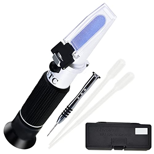 3-in-1 Clinical Refractometer for Human Use with 10-30°C ATC, Serum Protein 0-12g/dl, Urine Specific Gravity 1.000-1.050, Refractive Index 1.333-1.360 RI