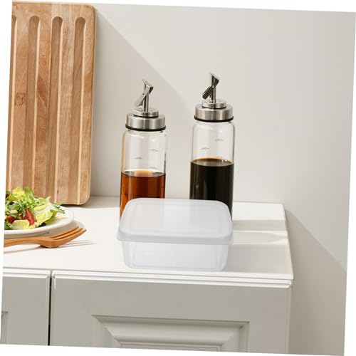 SOLUSTRE Crisper Box Airtight Bread Container Box Lid for Office Lunches Outdoor Picnics - color: Multi
