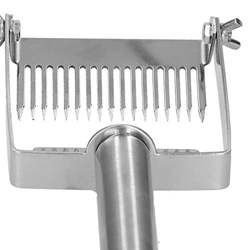 17 Tines Honey Uncapping Fork,Adjustable Honey Uncapping Fork Scraper,Beehive Shovel Hand Tool Beekeeping Tool,Honey Uncapping Tool