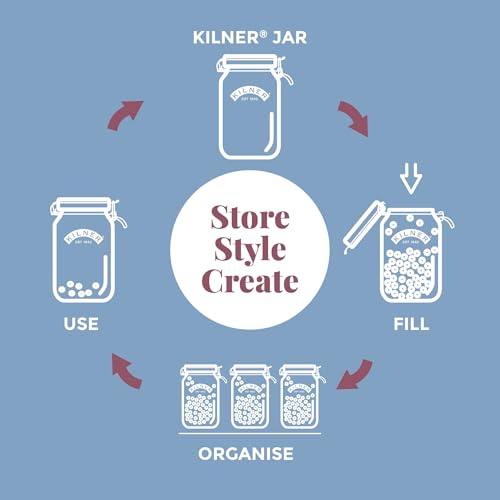 Kilner Round Swing Top Glass Jar | 1L