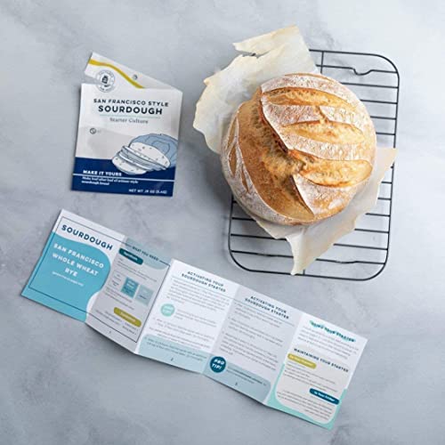 Cultures for Health Sourdough Starter Bundle | 3 Different Starter Cultures | San Francisco Style, Whole Wheat & Rye Sourdough | Heirloom, Non-GMO | Live Culture Bread Making