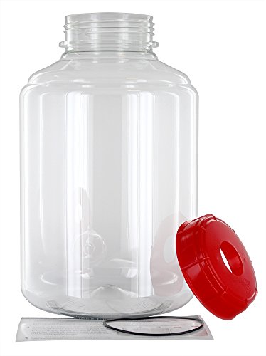 FerMonster 3 Gallon Wide Mouth Carboy, Econolock, #10 Stopper, Carboy Carrier