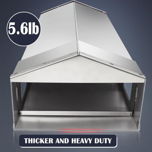 9904200046 Heat Manifold Kits for Masterbuilt Gravity Series 800 Digital Charcoal Grill and Smokers, Stainless Steel Heat Shield with Base for Masterbuilt MB 800 Smoker Parts MB20040122, MB20040221. | Heavy Duty Stainless Steel - size: For Masterbuilt 800
