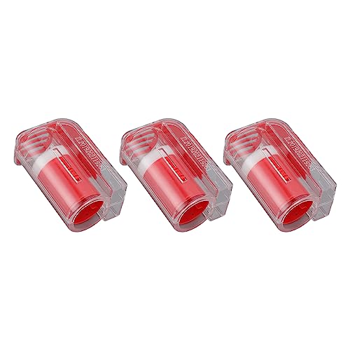 Queen Bee Marking Cage, Premium Durable Plastic Plunger Style One Handed, Queen Catcher Tool, Mesh Grid for Safe Efficie - color: Red