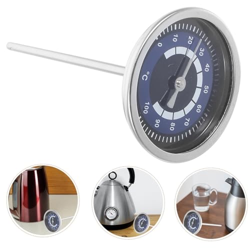 POPETPOP Stainless Steel Dial Thermometer for Kettle with Precise Temperature Control and Easy to Clean Design, for Brewing and Baking, Instant Read Kettle Temperature Gauge for Accurate