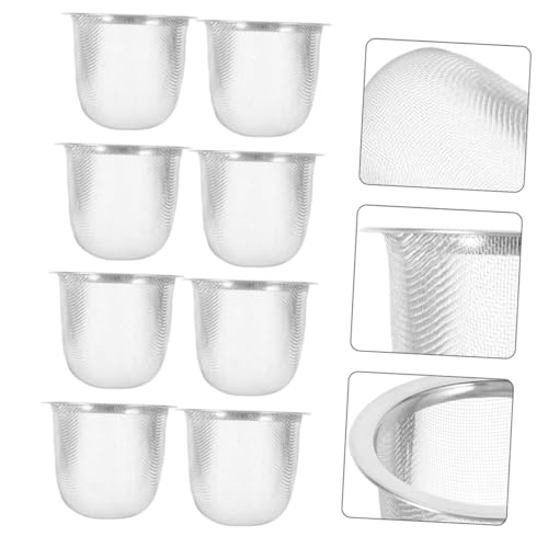 Loose Leaf Tea Strainer 8 Pack Stainless Steel Tea Infuser Strainer Mesh Replacement - size: 6.00X6.00X5.00CM