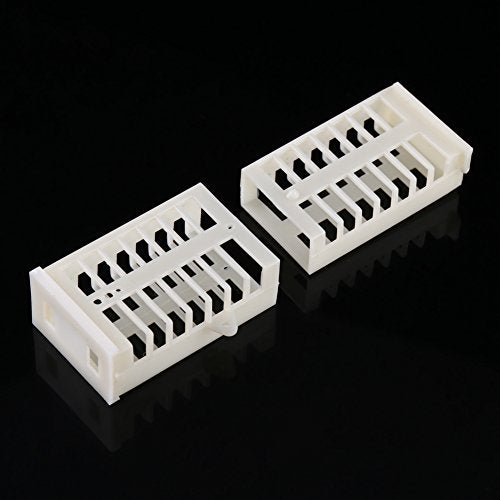 Hilitand 10pcs Multifunctional Bee Queen Cage, Plastic Match Box Moving Catcher Cage Beekeeping Tools 50x30x19mm/1.97x1.18x0.75in