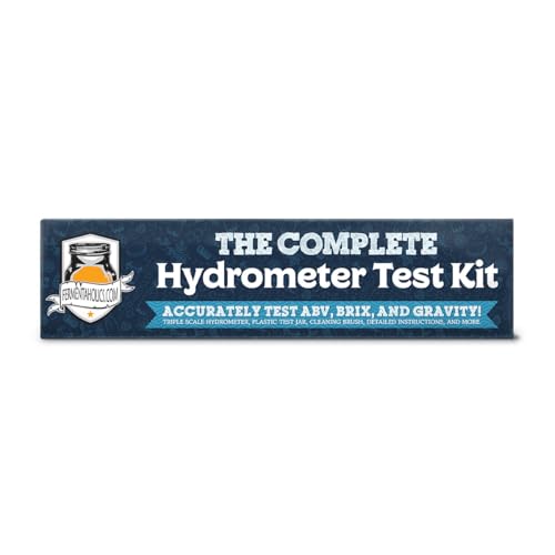 Fermentaholics Triple Scale Hydrometer – Measure and Monitor Specific Gravity, Brix, Potential Alcohol, and ABV in Wine, Beer, Mead, Cider, and Other Homebrewed Drinks (Plastic, Clear)