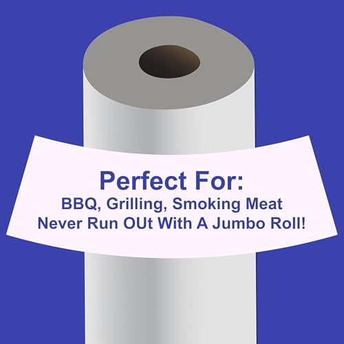 White Freezer Paper 18 inch x 175 feet, 2” Core, 1 Roll, 40lb. Big Tex by ALLIANCE – Food Grade Paper W/Side Cutter, Made in the USA