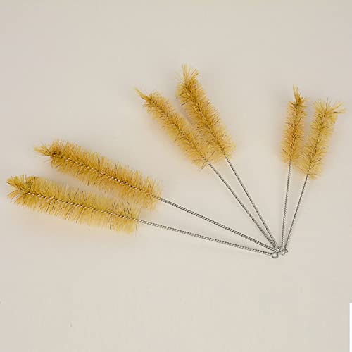 stonylab 10 Pack Tube Brushes, Bristle Test Tube Bottle Wash Cleaning Brushes with Radial Tufted End for Laboratory, Size L - size: Large