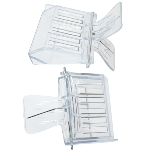 4PCS Plastic Queen Bee Catcher Set Transparent Colour Clamp Cage Beekeeping Tool 2.6 x 2 x 1.9 inches for Safe Capture and Storage