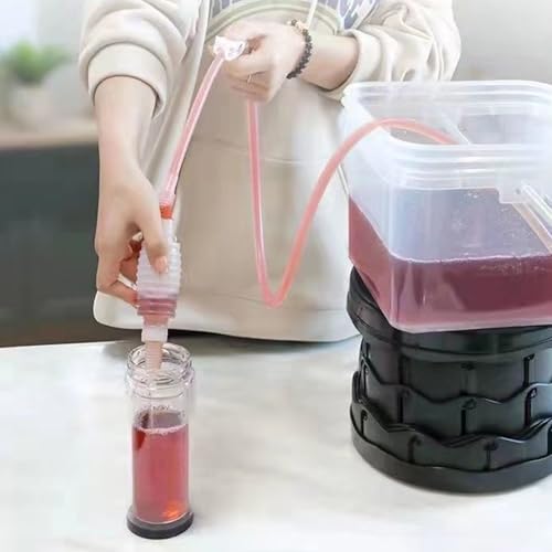 3 Piece Automatic Wine Pouring Tool Food Safe Beer Siphon Tube Pumps for Commercial and Household Applications Beer Dispensing Tool