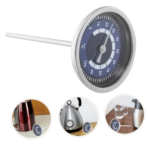 Probe Stainless Steel Kettle Thermometer High Precision Temperature Gauge for Brewing Cooking and Baking Easy to Attach Kettle Accessory and Travel Friendly Design
