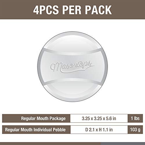 Masontops Pickle Pebble Glass Fermenting Weights - Pickling Fermentation Weight Set – Wide/Small Mouth Combo - size: Wide/Small Mouth Combo