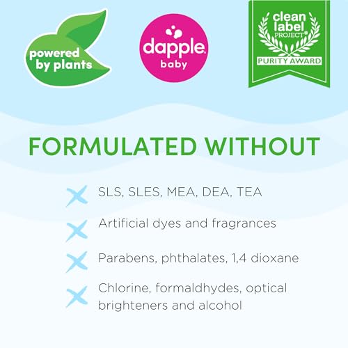 Dapple Baby Fragrance-Free Bottle & Dish Soap Refill Pouch - (2 Pack) 33.8 fl oz - Plant-Powered Cleaner for Baby Bottles, Pump Parts, and Sippy Cups - size: 34 Fl Oz (Pack of 2)