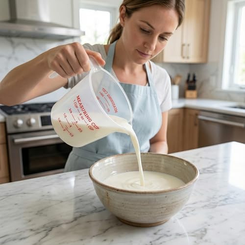 16 Pcs 1 Cup Capacity Plastic Measuring Cup, 8 Oz/250 ml Clear Graduated Measuring Cups Plastic Mug with Spout and Handles Ounce and Ml Cup Marking for Recipe Ingredient, Flour, Water, Liquid - color: 16 Pcs, size: 1Cup/8OZ