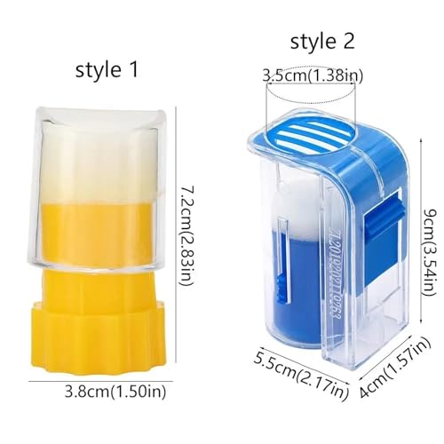 Bee Queen Marking Cage Bottle Box 6pcs Creative Plastic Queen Bee Marking Catcher with Plunger Strong Bee Marker Bottle Handed Beekeeper Tool Garden Bee Tools(Style 2-B) - color: Style 2-B