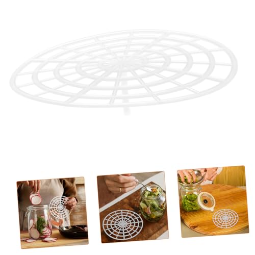 ABOOFAN 5pcs Fermentation Weight Pickle Jar Press Plates Round Mesh Pressing Rack for Kimchi Pickled Foods Multifunctional Easy to Clean Fermenting Kit