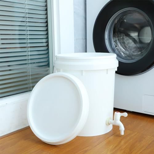 Maxcheck 3 Pack Bucket with Spigot and Lid, Plastic Drink Dispenser with Bottling Bucket Spigot for Self Service Catering and More(5 Gallon) - size: 5 Gallon