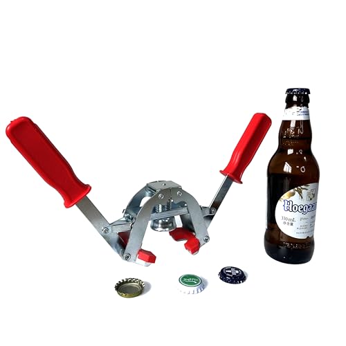 Manual Beer Bottle Capper Tool with 150 count Beer Bottle Caps,26mm Beer Corking Machine for Home Brewing(Crown Cap WN005)