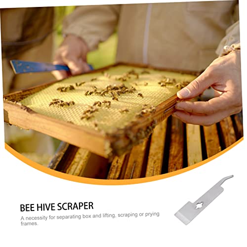 BESPORTBLE 1pc Stainless Steel Beekeeping Hive Tool Lifter Scraper Essential Beehive Scraping Tool for Beekeepers Durable Ergonomic Design for Lifting Separating Frames Must Have Equipment
