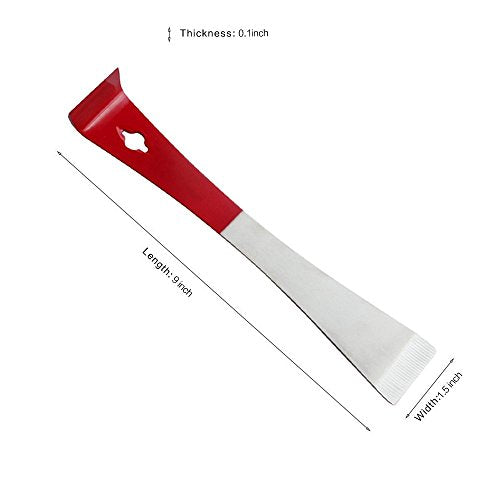 KINGLAKE 2 Pcs Steel Hive Tool The Best Paint Scraping Tool 2 Styles Bee Hive Frame Lifter and Scraper for Beekeepers - color: Red