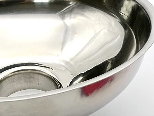 ICO Stainless Steel Canning Funnel and Sieve Set for Mason Jars & Whipped Cream Dispensers - Large Metal Kitchen Funnel with Strainer for Food Grade Infusions