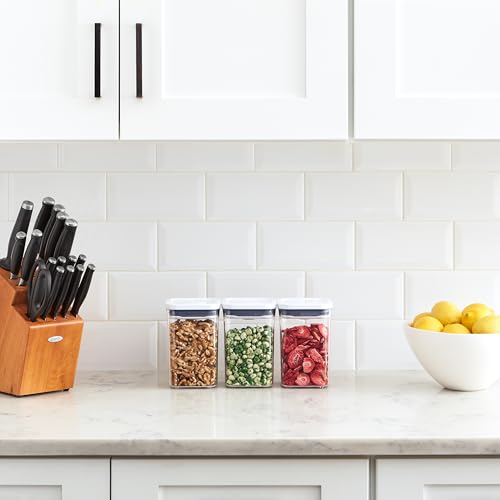 OXO Good Grips 3-PC Small Square Short POP Container Set - size: Container Set