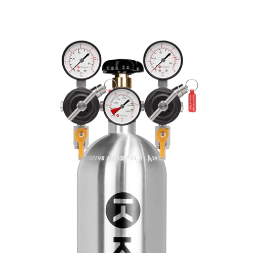 Kegco YH-76PRM-2 Commercial Grade Dual Body CO2 Draft Beer Regulator