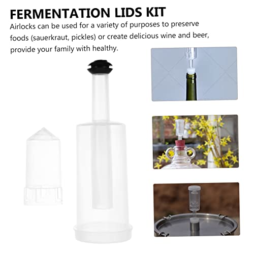 1set Three-piece Stopper for Fermentation Kits for Wine Beer Making Includes Stoppers