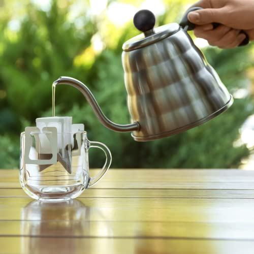 Mixpresso Gooseneck Pour Over Coffee Kettle, Barista Pour Control Design, Ideal for Coffee and Tea, High-Grade Stainless Steel 1.2 Liter 40 Oz, Induction Cooker Stovetop Kettle Stainless Steel - color: Stainless Steel