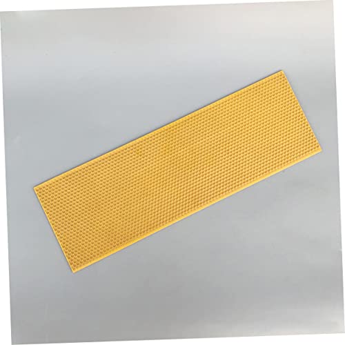 LIOOBO 3pcs Deep Honeycomb Beehive Foundation Durable Plastic Comb Foundation for Efficient Honey Production Easy to Use Beekeeping Supplies Orange