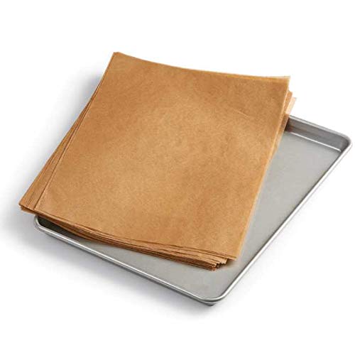 King Arthur,Pre-Cut Natural & Unbleached Baking Parchment Paper,Heavy Duty,Nonstick,Reusable,Resealable Pack,Fits 18" X 13" Pan,100 Count (Pack of 12) - size: 100 Count (Pack of 12), style: Natural