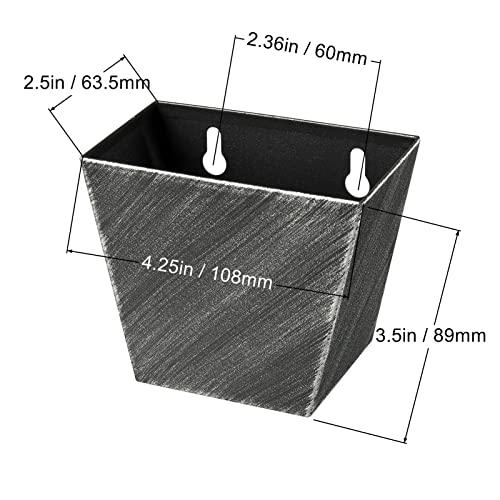 Antique Silver Beer Cap Catcher Wall Mount Stainless Steel Bottle Cap Bucket with Drain Holes for Outdoor BBQ Post - color: Aged Silver