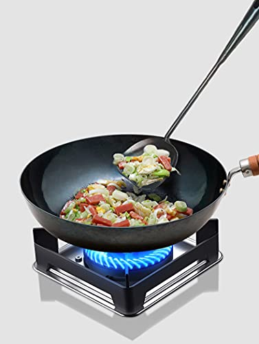 ZhenSanHuan Chinese Traditional HandMade Iron Spatula & Ladle Wok Tool Set,Long wok utensils (Ladle and Spatula Set) - size: 40CM/15.7'', style: Ladle and Spatula Set
