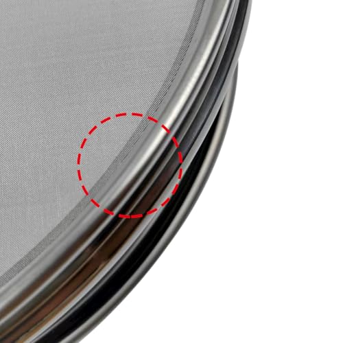 100 Mesh Lab Sieves 12" Diameter 304 Stainless Steel Wire Cloth Test Sieve for Industrial Laboratory Home - size: 100 mesh