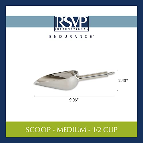 Stainless Steel Scoop, Medium - size: Regular, 0.5-Cup