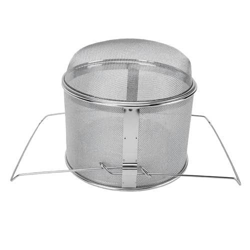 Asixxsix Stainless Steel Honey Strainer, Double Sieve Honey Extractor Equipment for Harvesting Beekeeping Equipment