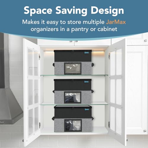 2 Tier 16 oz Pint Mason Jar Storage, Sturdy Pantry Canning Jar Storage Containers, Holds 24 Pint Ball Mason Jars, Foldable Canning Organizer, Stackable Storage Box with Lid & Label holder - size: Double Stack Pint
