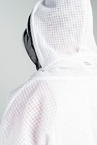 Premium Beekeeping Protective Vented Bee Hooded Jacket - size: XX-Large