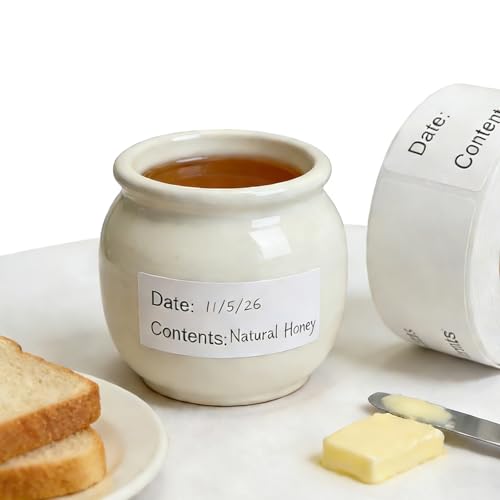 320Pcs Removable Freezer Labels, 1 x 3 in Food Labels to Write on Food Storage Stickers Date Label, Waterproof Oil Resistant Canning Jar Labels Freezer Paper Label, Clean Leaves No Residue - color: White, 1'' X 3''