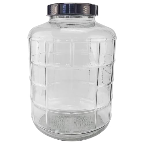 Farro Glass Wide Mouth Carboy 23L (6 Gal) – Heavy Duty Glass Fermentation Jar for Wine, Beer & Kombucha Making