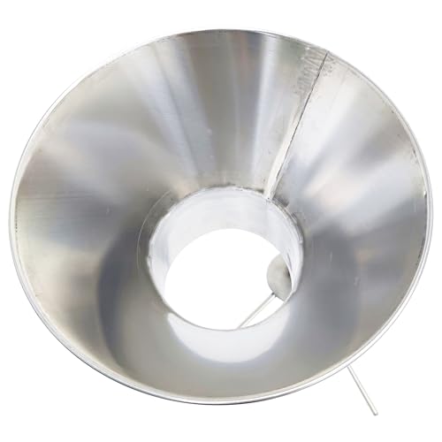 TECHTONGDA Stainless Steel Funnel Food Grade Kitchen Feeding Hopper with Support Stand for Powder, Paste, Liquid, Granule Manual Filling Package Bottom Diameter 5.5Inch(14cm)