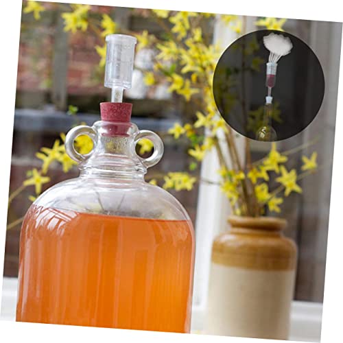 SOLUSTRE 3sets Homemade Non-Return Valves for Fermenting Wine and Beer of Silicone Vent Valves Automatic for Home Brewing and Fermentation and Reusable