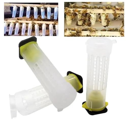 Bee Rearing Kit Automatic Beekeeping Queen Bee Rearing System Cell Cup Set Rearing Grafting Kit Bee Queen Cage 1 Set for Beginners and Bee Keeper