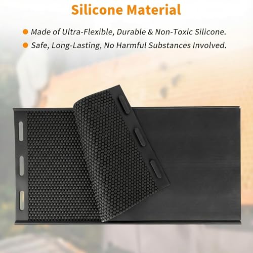 Beeswax Foundation Press Mold Silicone 1 Pack, 5.4mm Honeycomb, Non-Stick Reusable Beeswax Sheets Mold for Candle Making, Flexible and Foldable